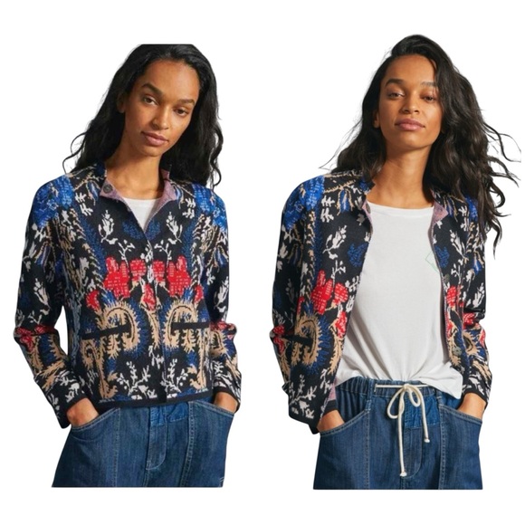 Pilcro Sweaters - Anthropologie Pilcro Debra Sweater Jacket Cardigan Womens Small Cropped Boho
